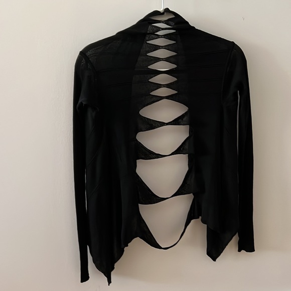 Rick Owens Cutout Cardigan Sz S - Picture 7 of 14